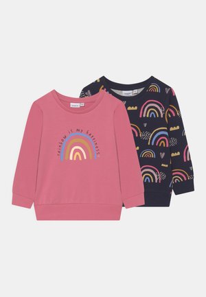NMFLARAINBOW LIGHT 2 PACK - Sweatshirt - dark sapphire