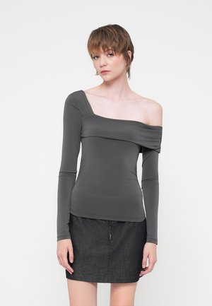 CHARLEEN LONGSLEEVE - Langærmet T-shirt - dunkelgrau