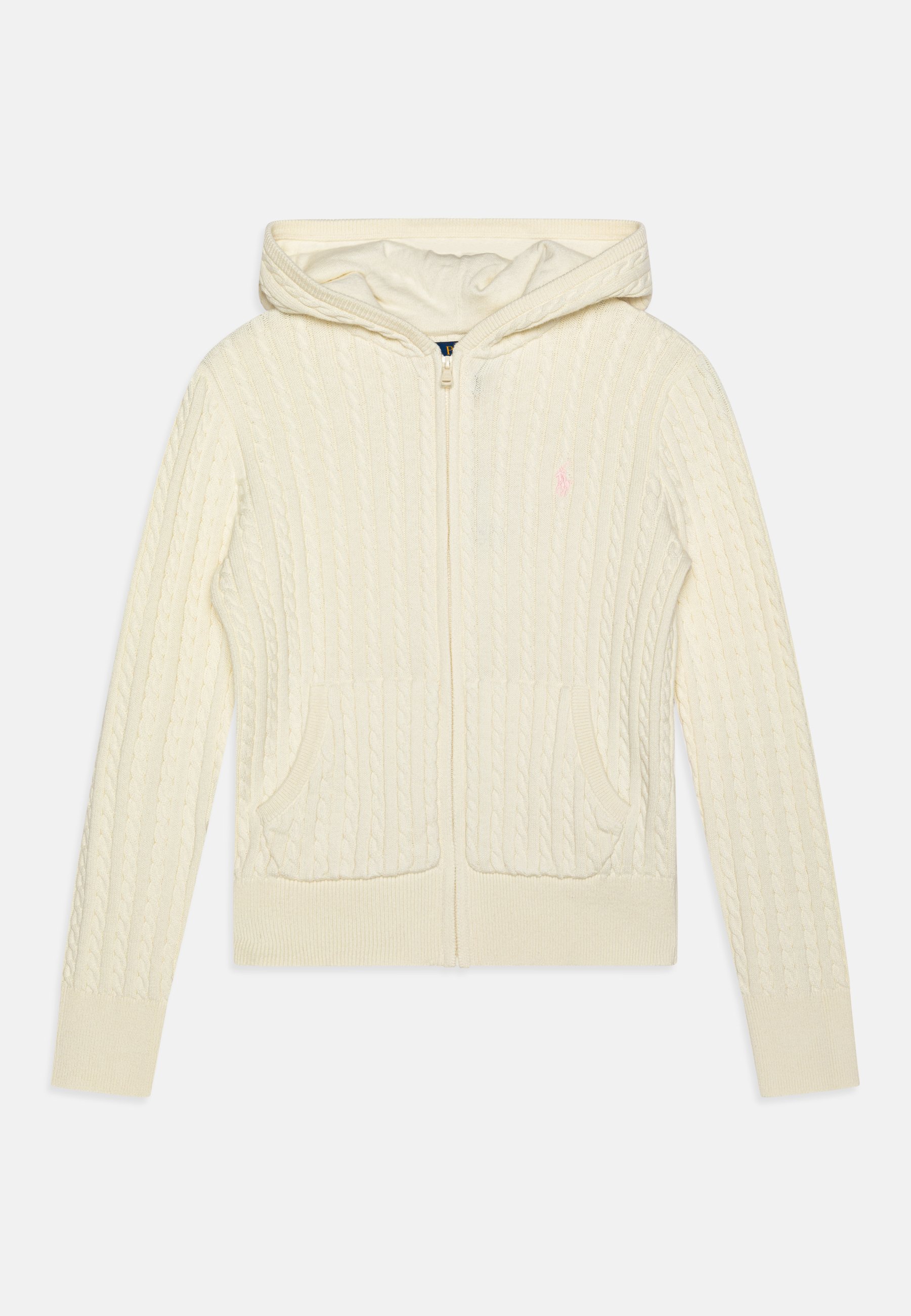 Polo Ralph Lauren MINI CABLE COTTON FULL ZIP HOODIE Cardigan