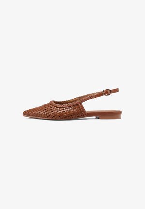 Queen Helena, ZM11006 - Ballerine sling - cuoio