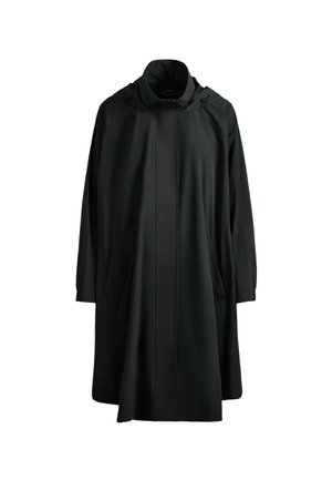 OYSHO, EXTRA LIGHTWEIGHT 10K WATERPROOF LONG CAPE - Veste imperméable - black