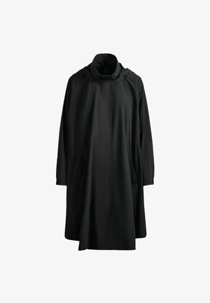 OYSHO, EXTRA LIGHTWEIGHT 10K WATERPROOF LONG CAPE - Veste imperméable - black