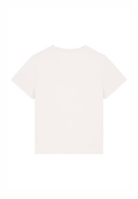 Korte mouwen t-shirt in off-white katoen. Eenvoudig ontwerp met ronde hals, soepel textuur en geen zichtbare patronen of versieringen.