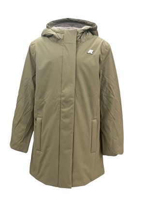 K-Way, P. DENISE TWILL SOFT BEAVER - Cappotto invernale - green army - grey warm