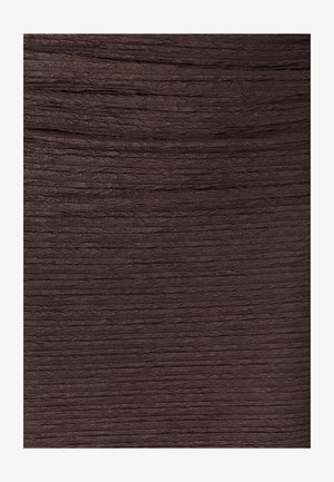 Brown textured fabric with a subtle, wavy pattern, showcasing a soft appearance and consistent coloration across the surface.