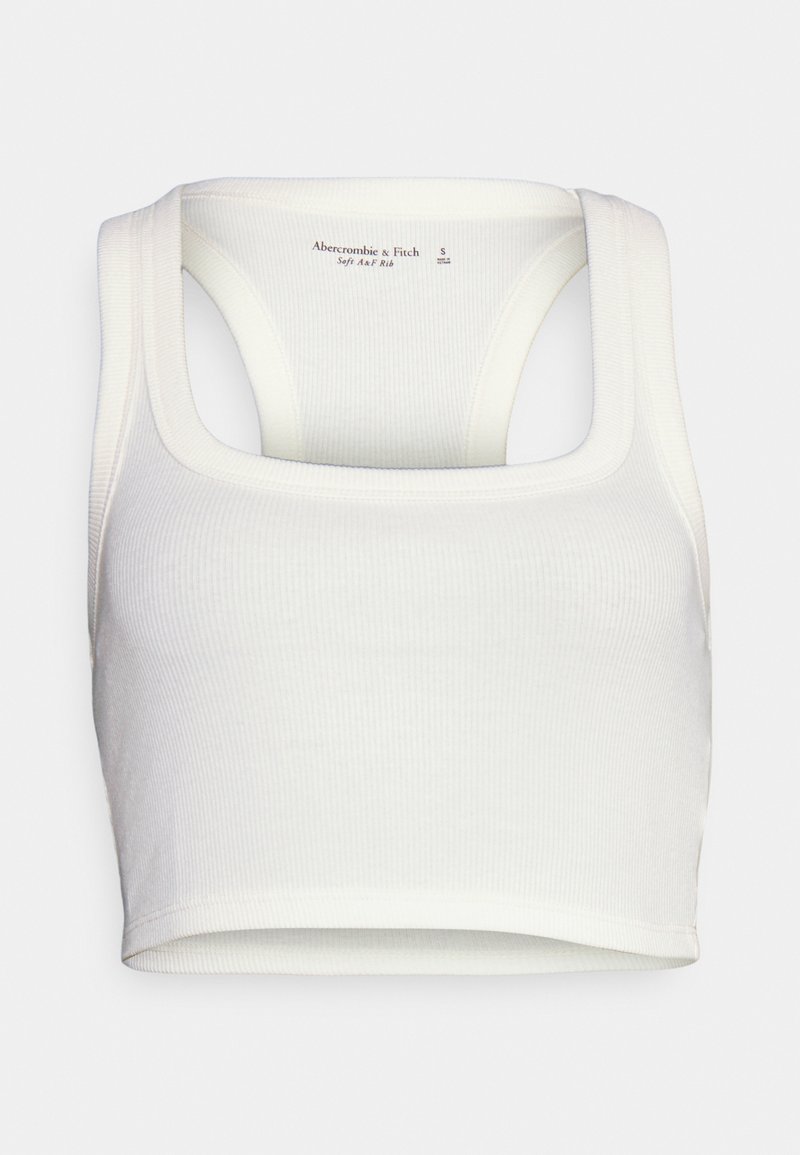 abercrombie white crop top