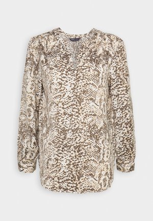 Marks & Spencer EVERYDAY POPOVER - Bluse - beige mix