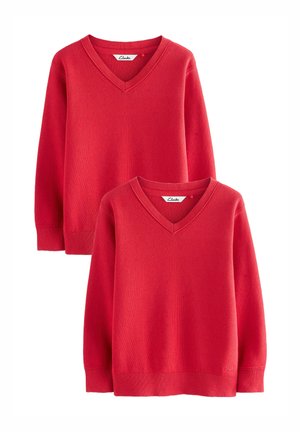 REGULAR FIT - UNISEX SCHOOL 2 PACK - Neule - red