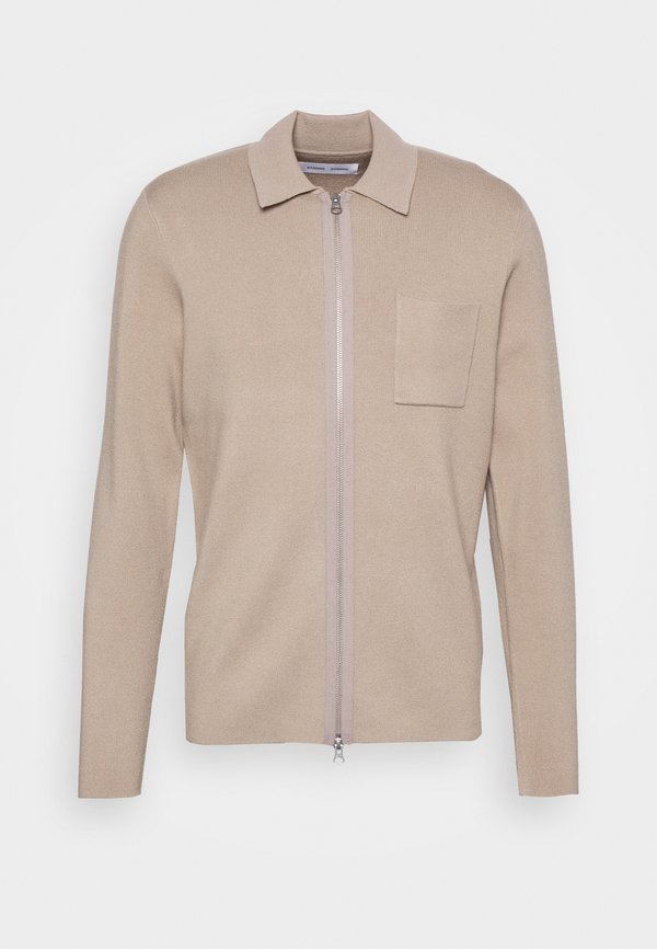 GUNA ZIP - Cardigan - beige