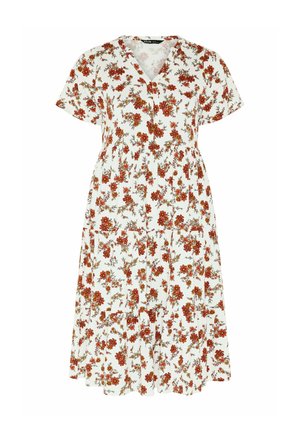 Yours Clothing, PLUS SIZE MIDI DRESSES - Jerseyjurk - white