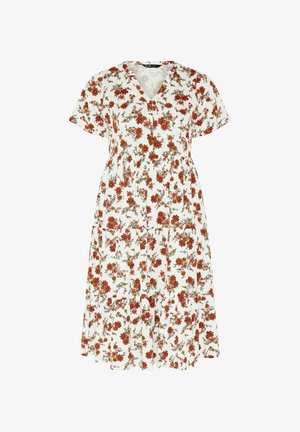 Yours Clothing, PLUS SIZE MIDI DRESSES - Jerseyjurk - white