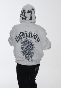 Ed Hardy DRAGON - Sudadera con cremallera - beige marl