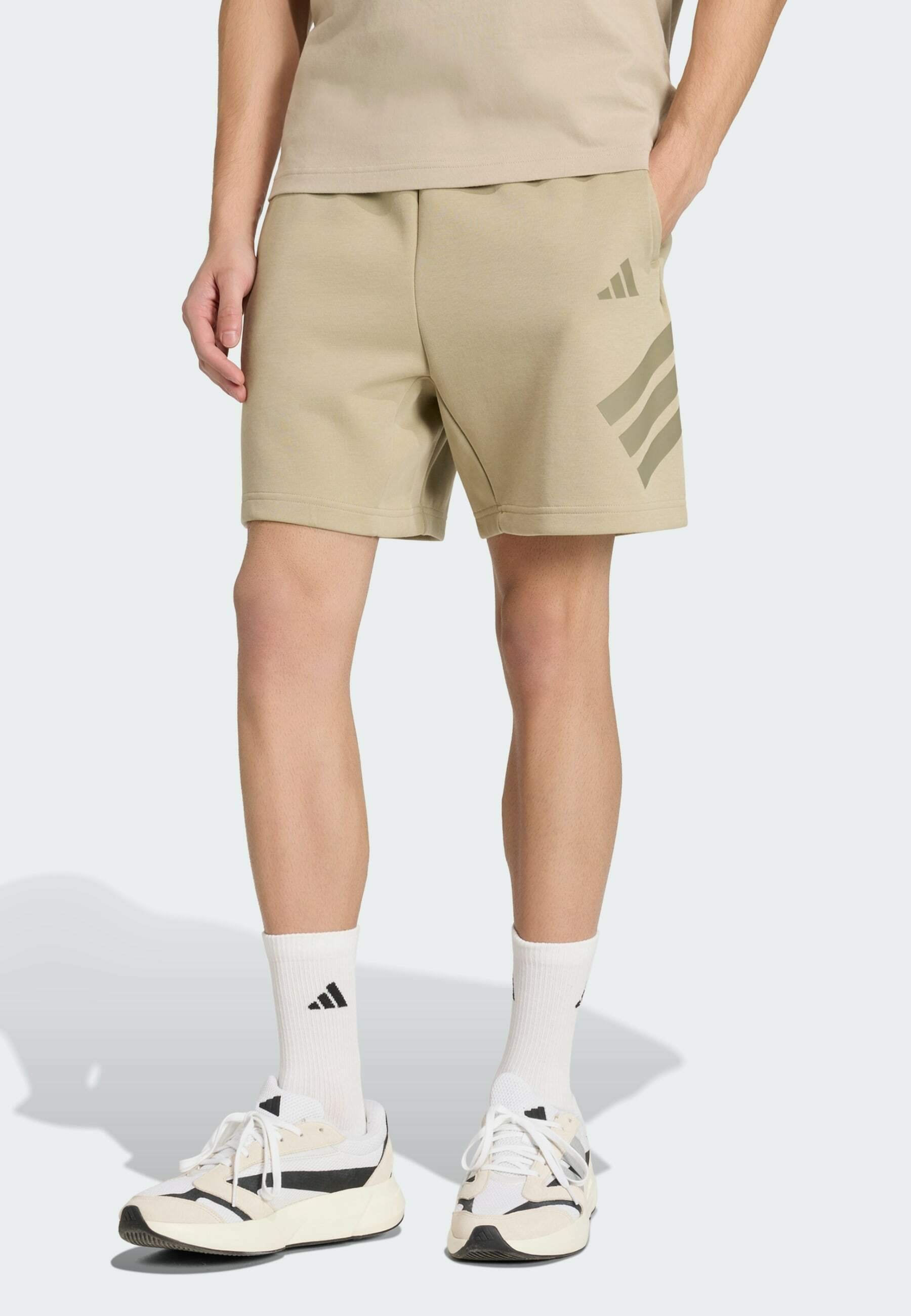 adidas Sportswear M FI 3S SHO - Sports shorts - cargo/brown - Zalando.ie