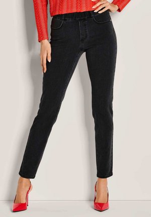 MIT SCHLUPFBUND - Jeggings - black denim