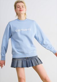 Carhartt WIP Sweatshirt - misty sky/white