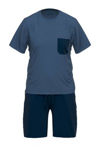 Ceceba Pyjama - blau mittel uni