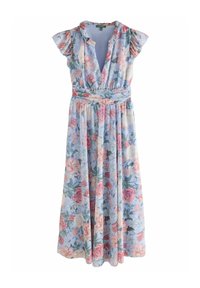 Next - REGULAR FIT - V-NECK MIDI - Day dress - kew collection blue floral Thumbnail Image 1
