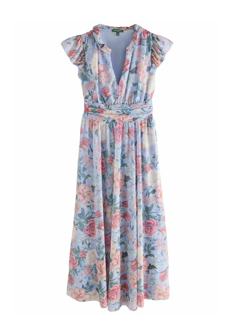 Next - REGULAR FIT - V-NECK MIDI - Day dress - kew collection blue floral, Enlarge