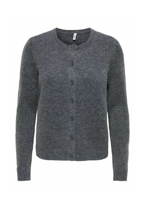 ONLY, ONLOLIVIA LS O-NECK CARDIGAN CC KNT - Gilet - dark grey melange