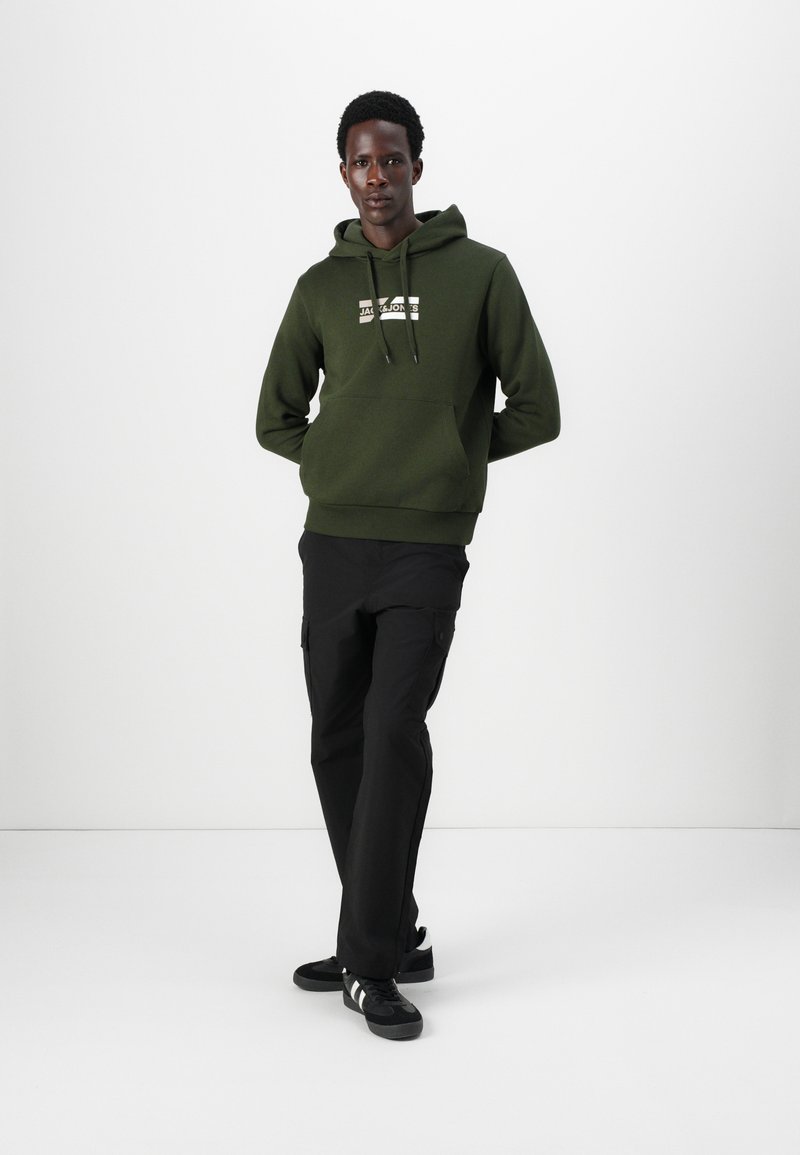 jack & jones Hoodie donkergroen