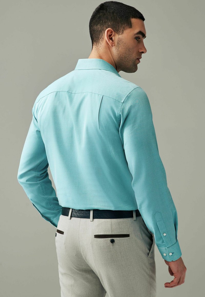 Next TRIMMED EASY CARE SINGLE CUFF SINGLE CUFF - REGULAR FIT - Pluus - aqua blue