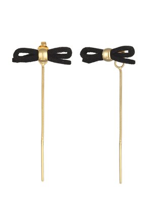 DAINTY PLAYFUL BOW - Øreringe - gold-coloured