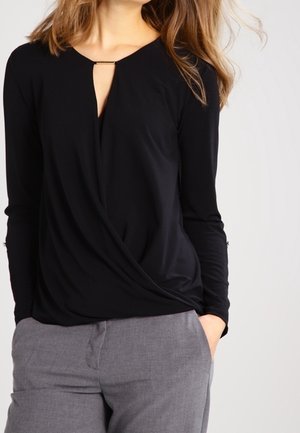 Top s dlouhým rukávem - black