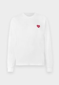 Unselected, white/red