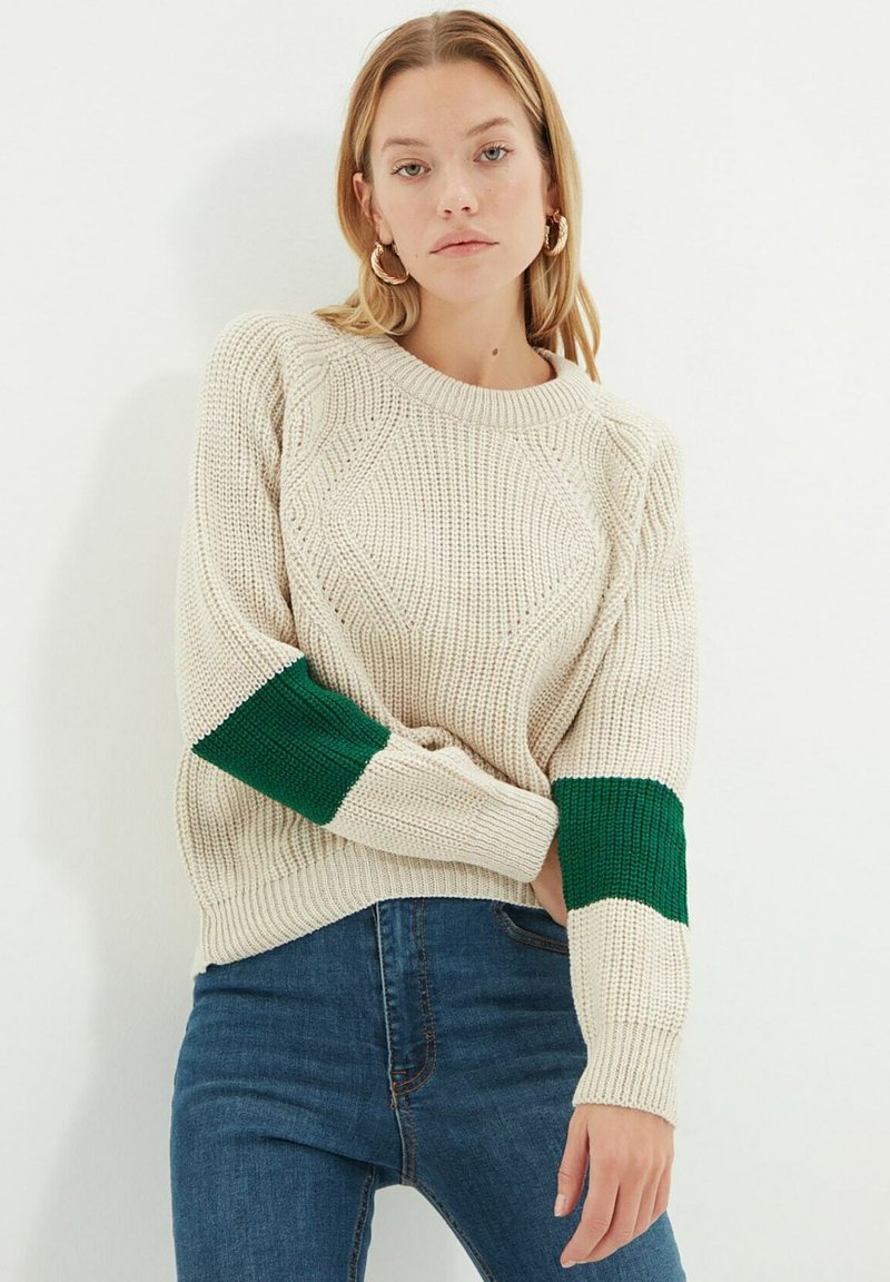 Damen Strickjacken | Trendyol Strickpullover grey/grau - WF00994 Damen Strickjacken | Trendyol Strickpullover grey/grau - WF00994
