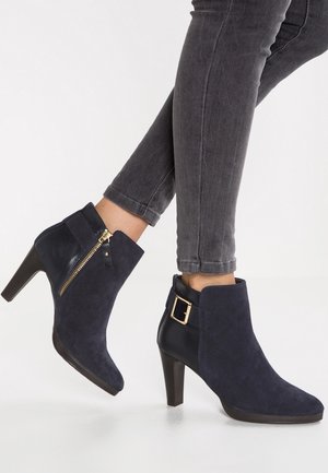 High Heel Stiefelette - dark blue
