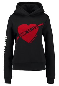 Scotch & Soda Jersey con capucha - black