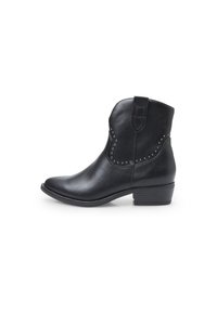 Cowboy/biker ankle boot - nero