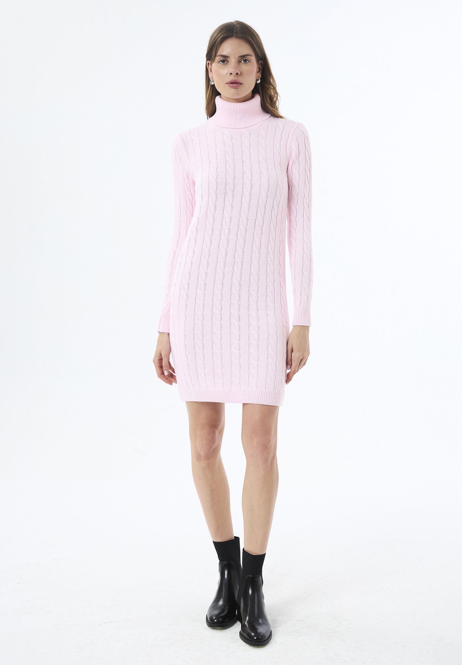 strapless open back dress Into The Field Dress, Pink – Chic Soul main image 0