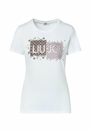 LIU JO, LIU JO LOGO T-SHIRT - Μπλουζάκι με στάμπα - white
