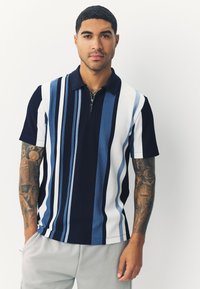 Next VERITCAL STRIPE - REGULAR FIT - Polo majica - blue navy