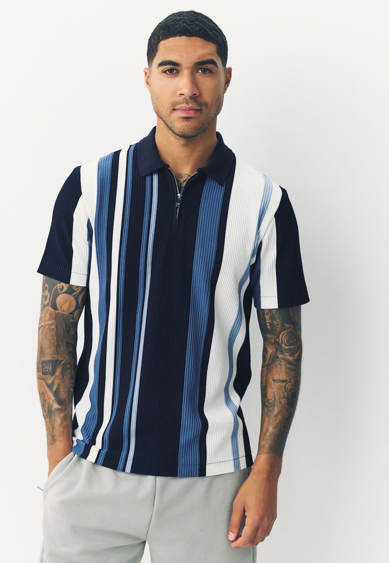 Next VERITCAL STRIPE - REGULAR FIT - Polo majica - blue navy