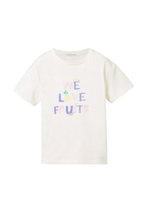 T-shirt imprimé - whisper white