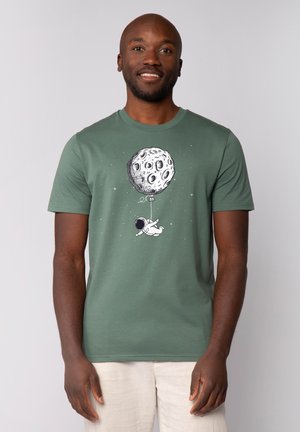 FUNNY SPACEMAN - T-Shirt print - green bay