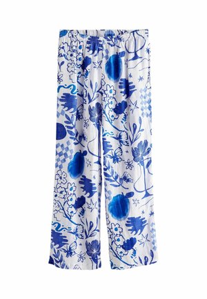 PREMIUM WIDE - Pantalones - blue white