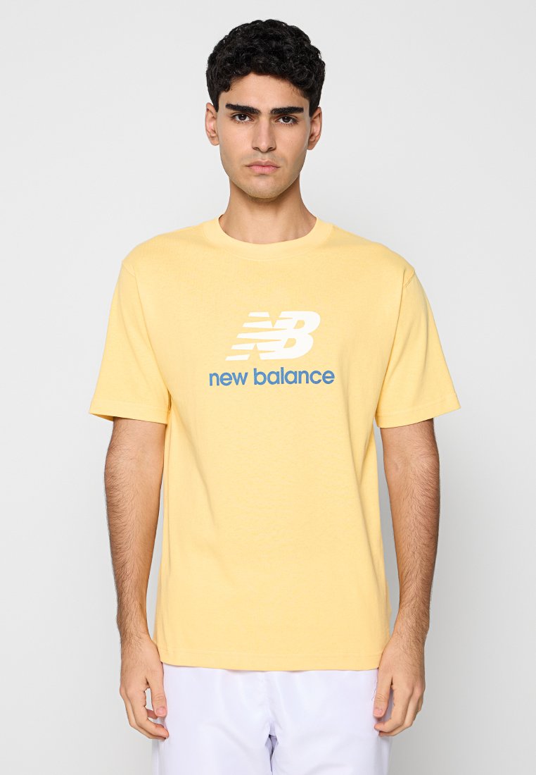 New Balance T-shirt print geel