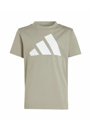 ESSENTIALS - T-shirt con stampa - putty beige white