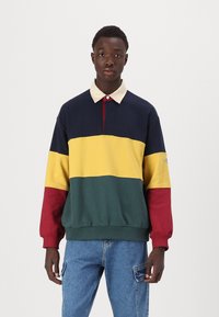 GANT 75TH ANNIVERSARY CAPSULE - SWEAT COLOR BLOCK HEAVY RUGGER - Sweatshirt - evening blue