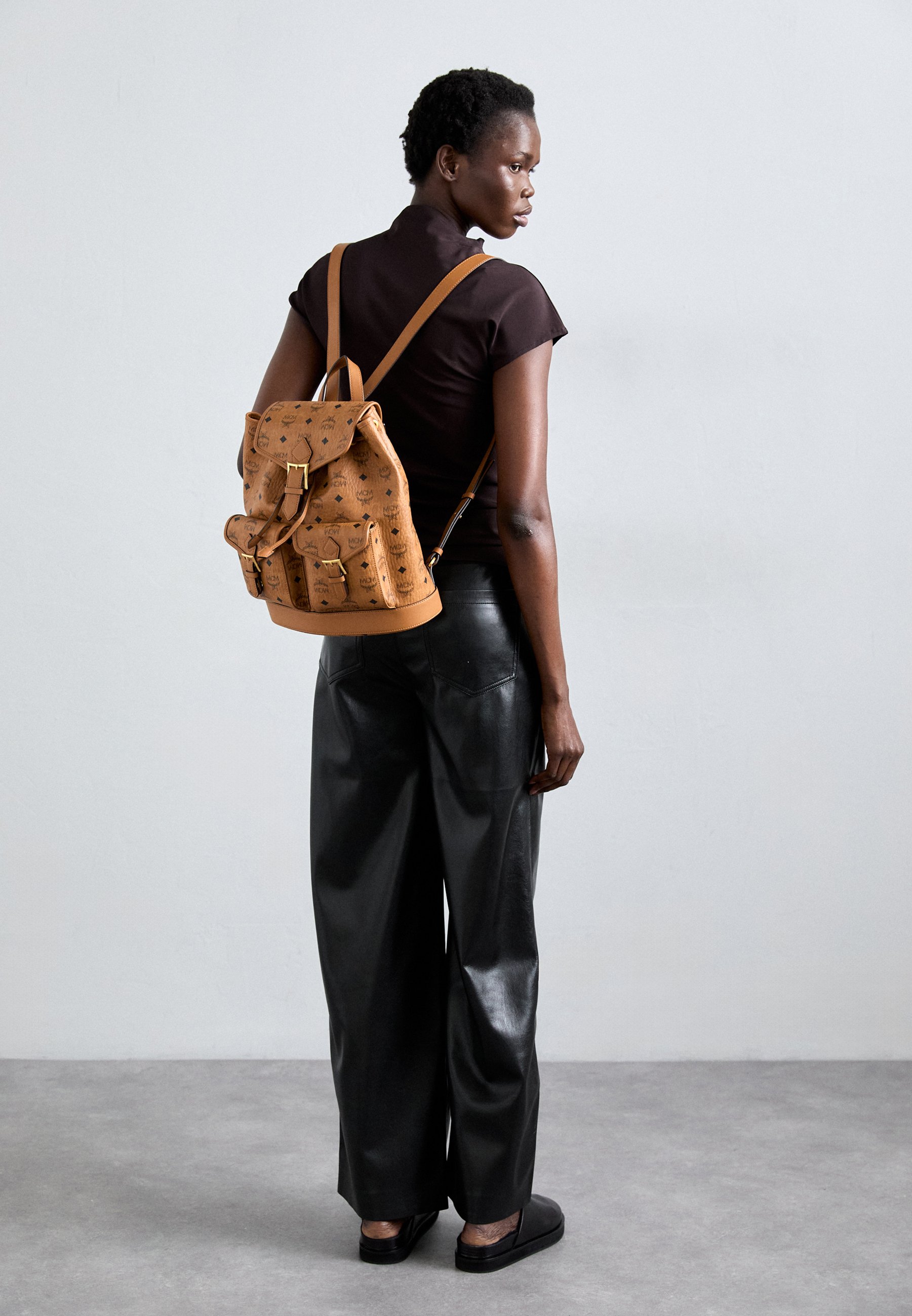 MCM AREN BACKPACK - Rucksack - cognac - Zalando.co.uk