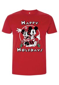 Henry Tiger MICKEY CLASSIC MICKEY  MINNIE HOLIDAY UNISEX - Triko s potiskem - red