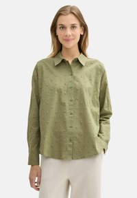 TOM TAILOR DENIM DOT STRUCTURE  - Chemisier - greyish green
