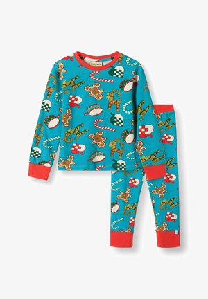 JUBILEE MED JULEPYNT SET - Pižamos komplektas - creamy blue