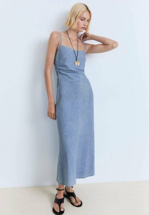 Mango MIDI - Robe en jean - blue