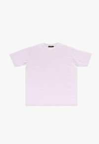 Hvid bomulds T-shirt med korte ærmer, rund halsudskæring og subtilt broderet logo foran. Glat tekstur, afsl appet pasform.