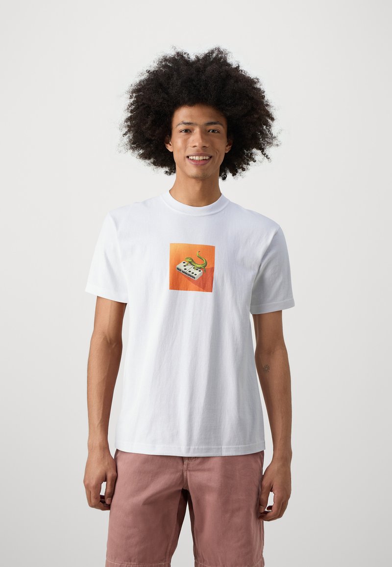 HUF GECKO TEE UNISEX - T-shirt print - white