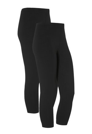 2 PACK   - Leggings - black black